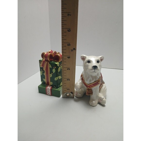 Fitz Floyd Christmas Tidings Salt and Pepper Shakers 2004 Collectible - Picture 4 of 4